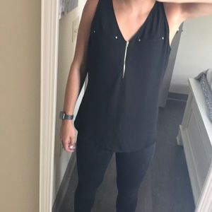 Express zip up tank top